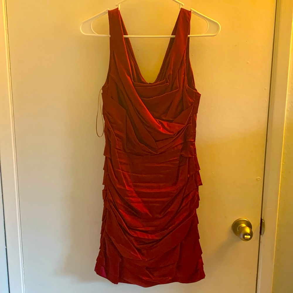 Almost NEW Gorgeous red silky satin dress from Express Design Studio ❤️